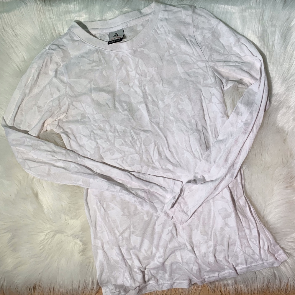 White Camo Printed Shirt